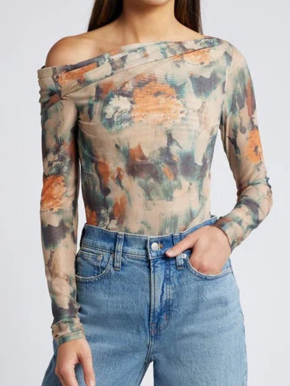 Reformation Elio Knit Top - Reflection - Size Small